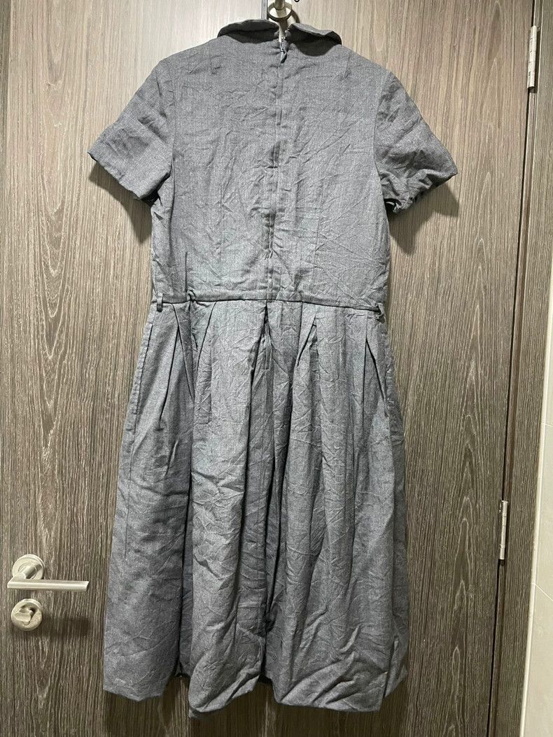 Comme des Garcons Comme Des Garcons All Wool Grey Cardigan Neck Dress Size S / US 4 / IT 40 - 5 Thumbnail