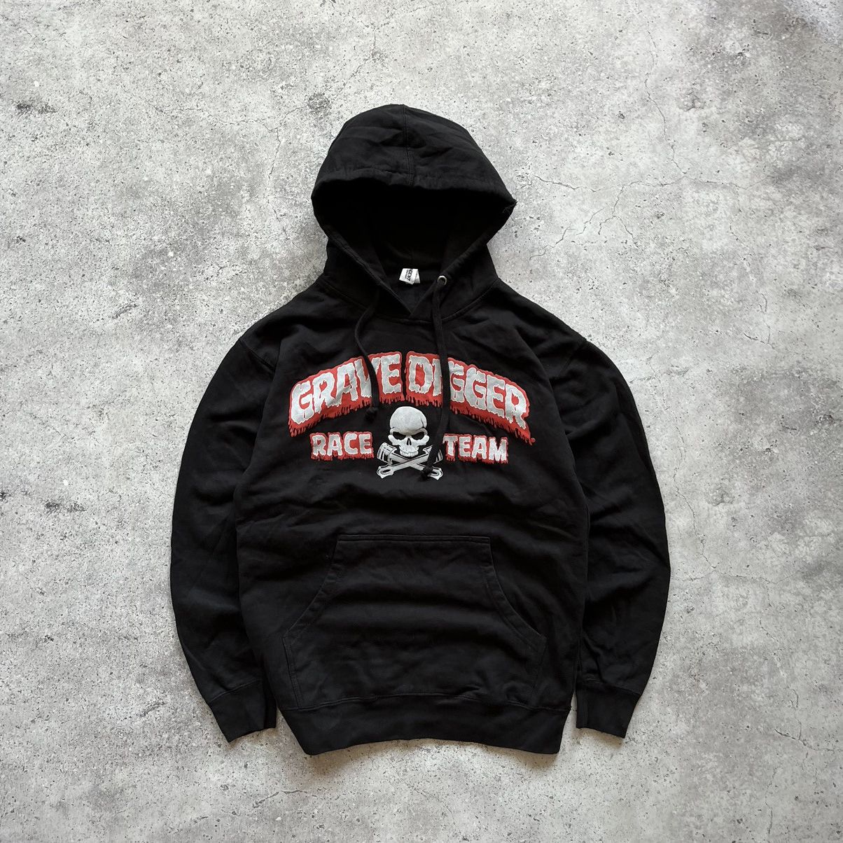 Vintage Grave Digger 00s Race Team Monster Jam Vintage Black Hoodie Size US M / EU 48-50 / 2 - 1 Thumbnail