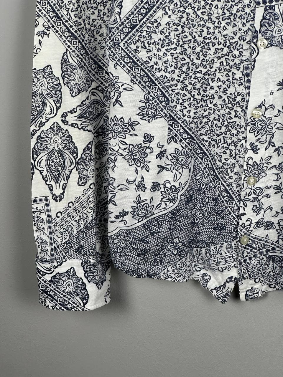 Alpha Studio Alpha Studio Luxury Printed Slim Shirt Size US S / EU 44-46 / 1 - 6 Thumbnail