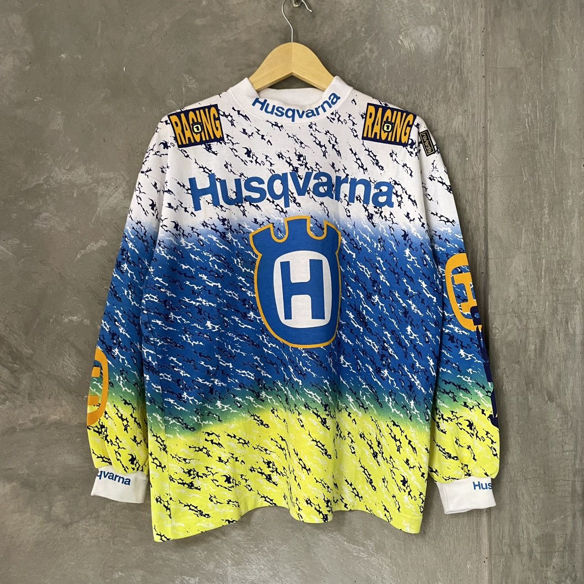 Gear for Sports × Vintage New Old Stock Vintage 90s Jersey Motocross Husqvarna Size US L / EU 52-54 / 3 - 2 Thumbnail