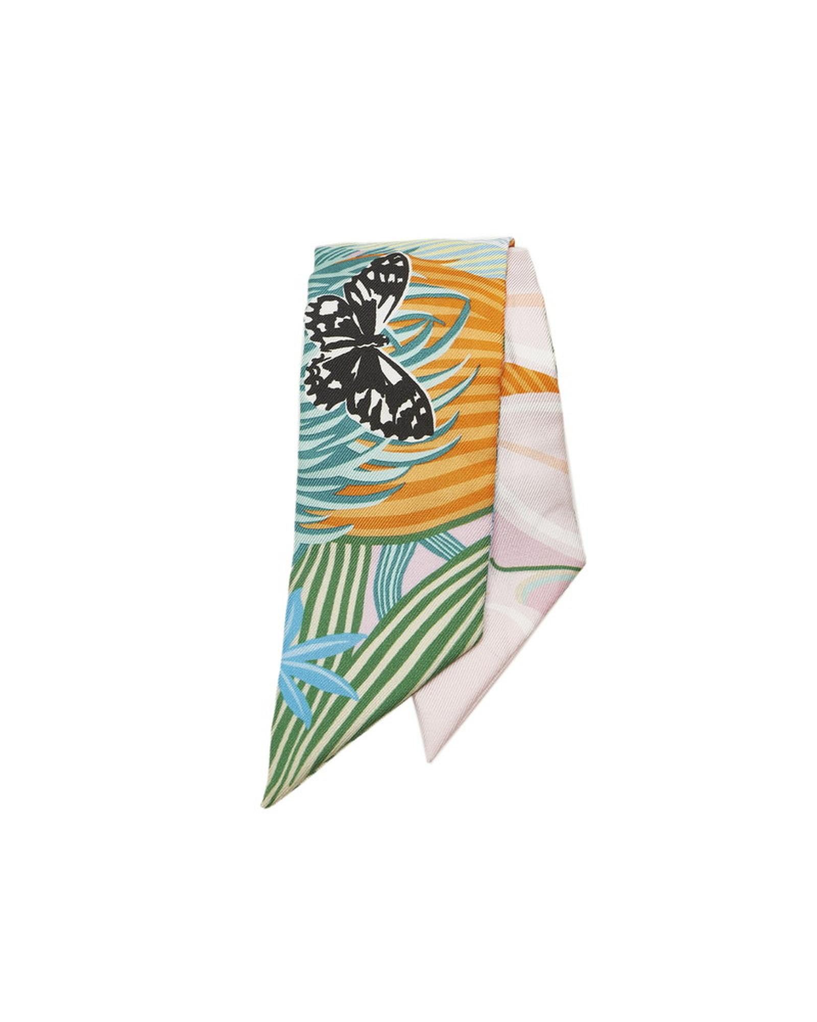 image of Hermes Butterfly Silk Scarf Wallet, Women's