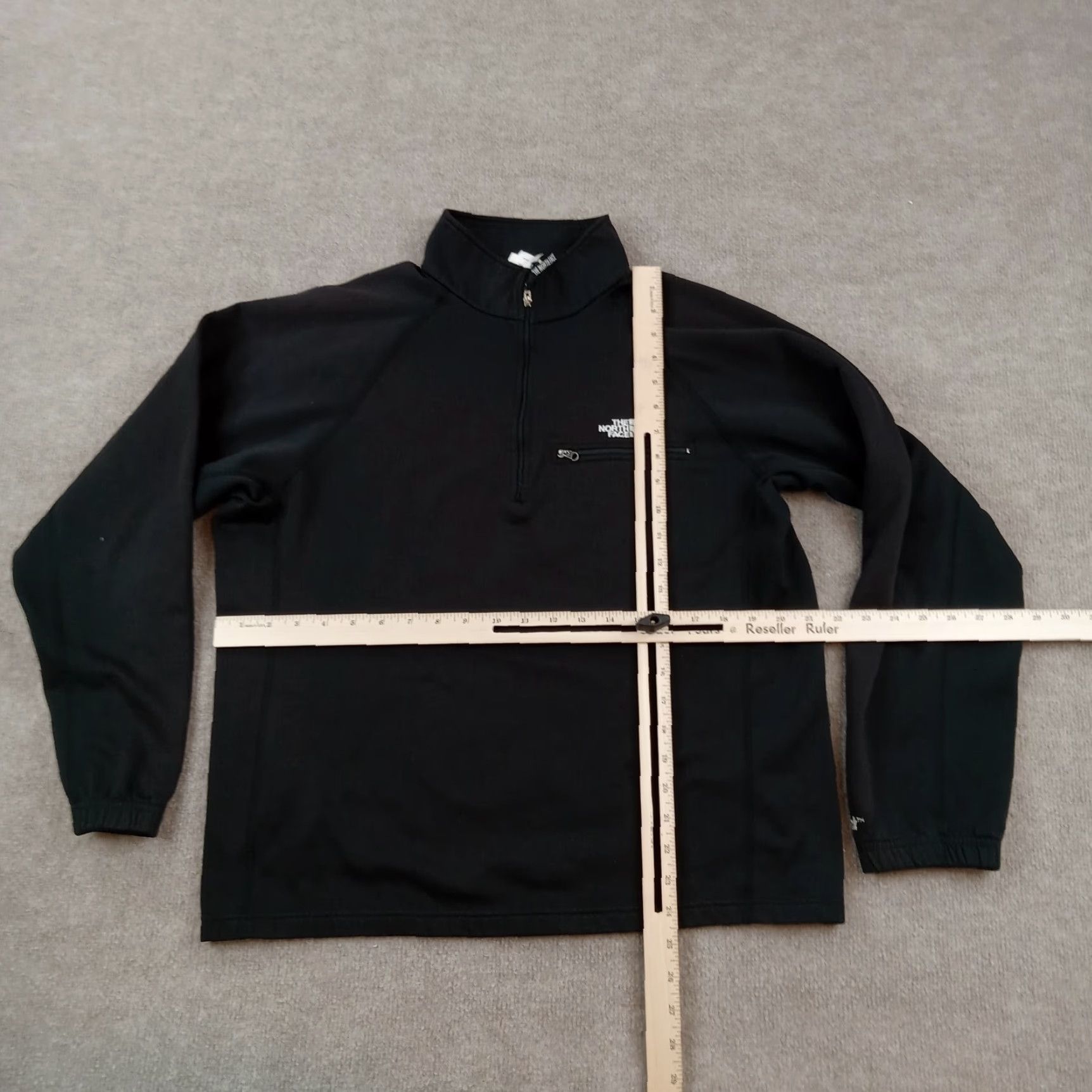 The North Face The North Face Mens Medium Black Long Sleeve Pullover Sweater 1/4 Zip Casual Hiking Size US M / EU 48-50 / 2 - 2 Thumbnail