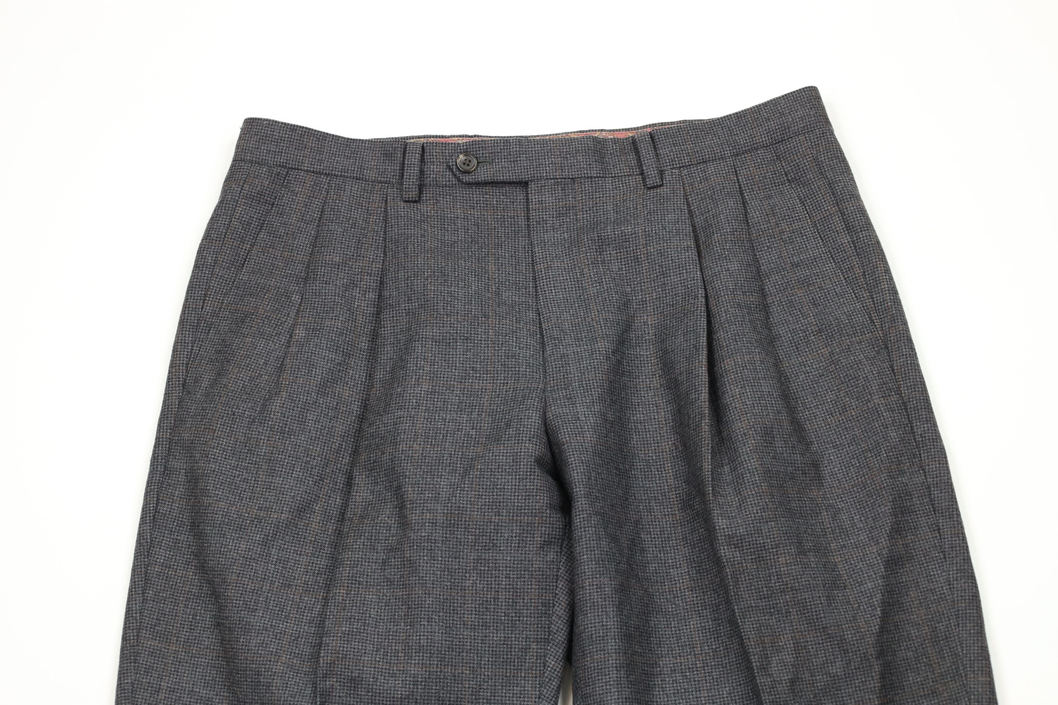 Ralph Lauren × Vintage Vintage Ralph Lauren Houndstooth Wide Leg Chino Pants Size US 34 / EU 50 - 2 Thumbnail