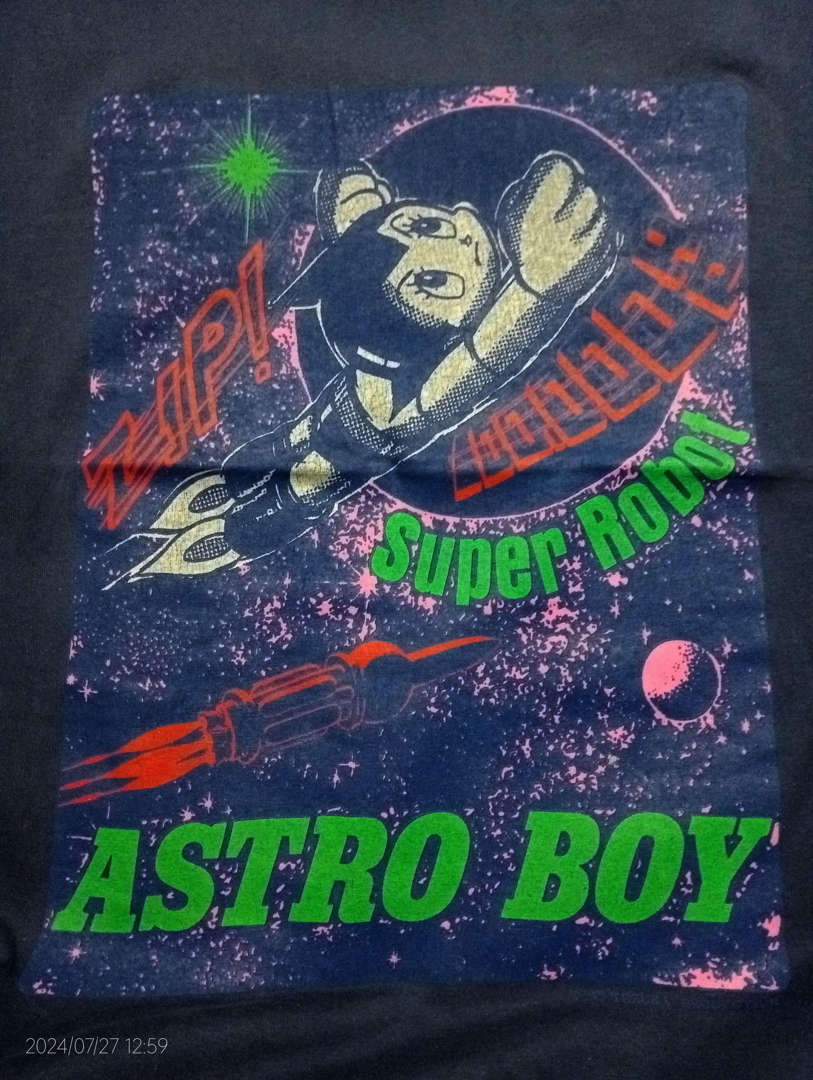 Anime × Japanese Brand × Vintage VTG Single Stitch Mighty Atom Astro Boy Super Robot Tee Size US M / EU 48-50 / 2 - 3 Thumbnail
