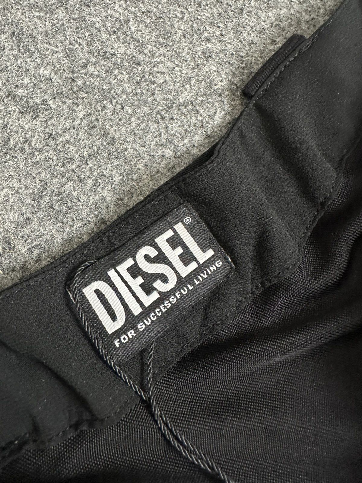 Diesel Diesel - Bondage Belted Two Layer Polyester Midi Skirt Size 34" / US 12 / IT 48 - 11 Thumbnail