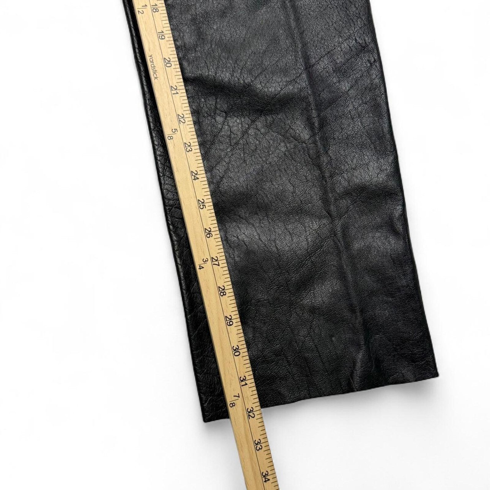 Element Xelement Black Genuine Leather Motorcycle Pants Womens 12 Size 34" / US 12 / IT 48 - 8 Thumbnail