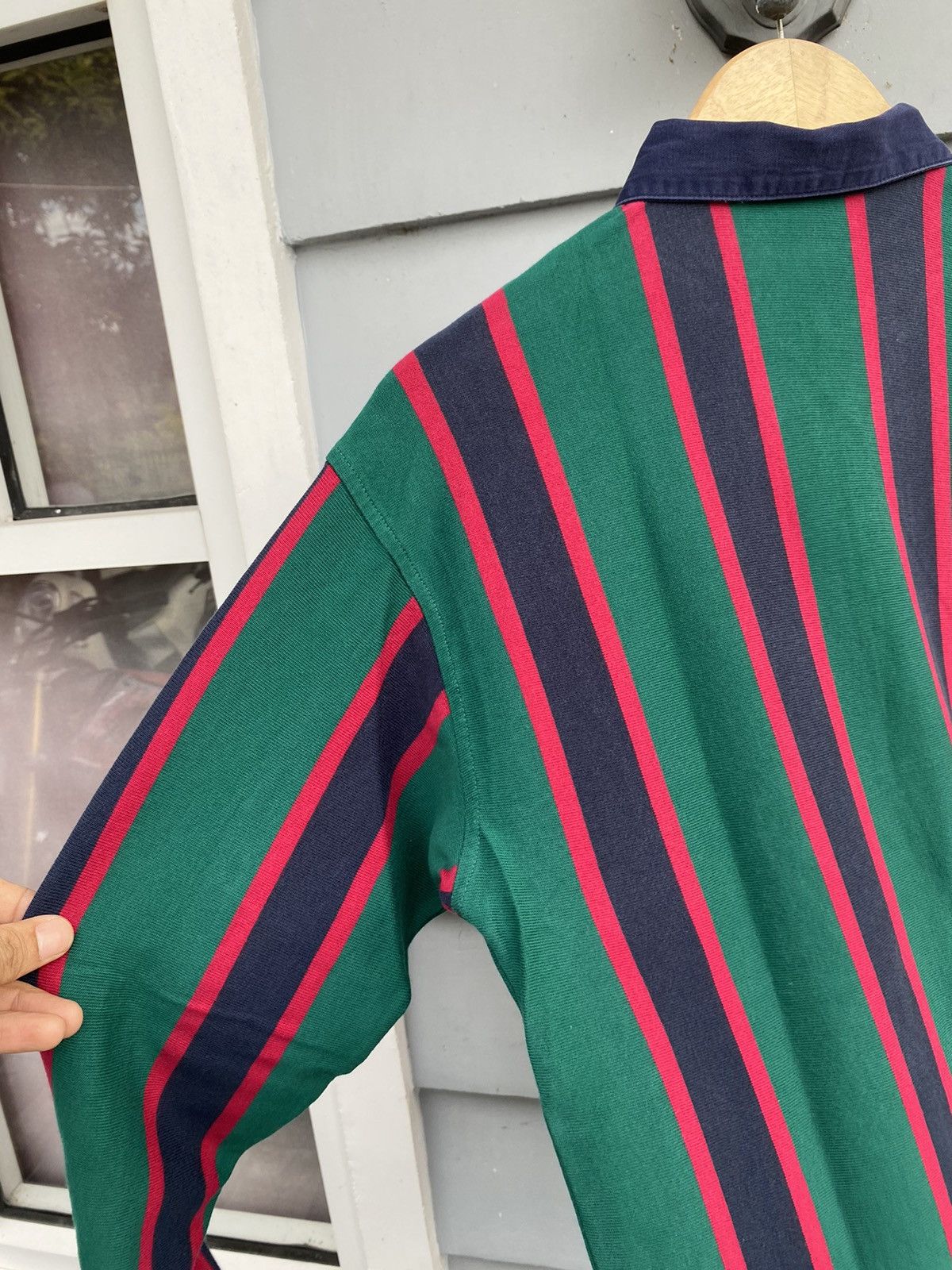 Lacoste MADE IN FRANCE Vintage Lacoste Preppy Striped Rugby Polo Size US M / EU 48-50 / 2 - 12 Thumbnail