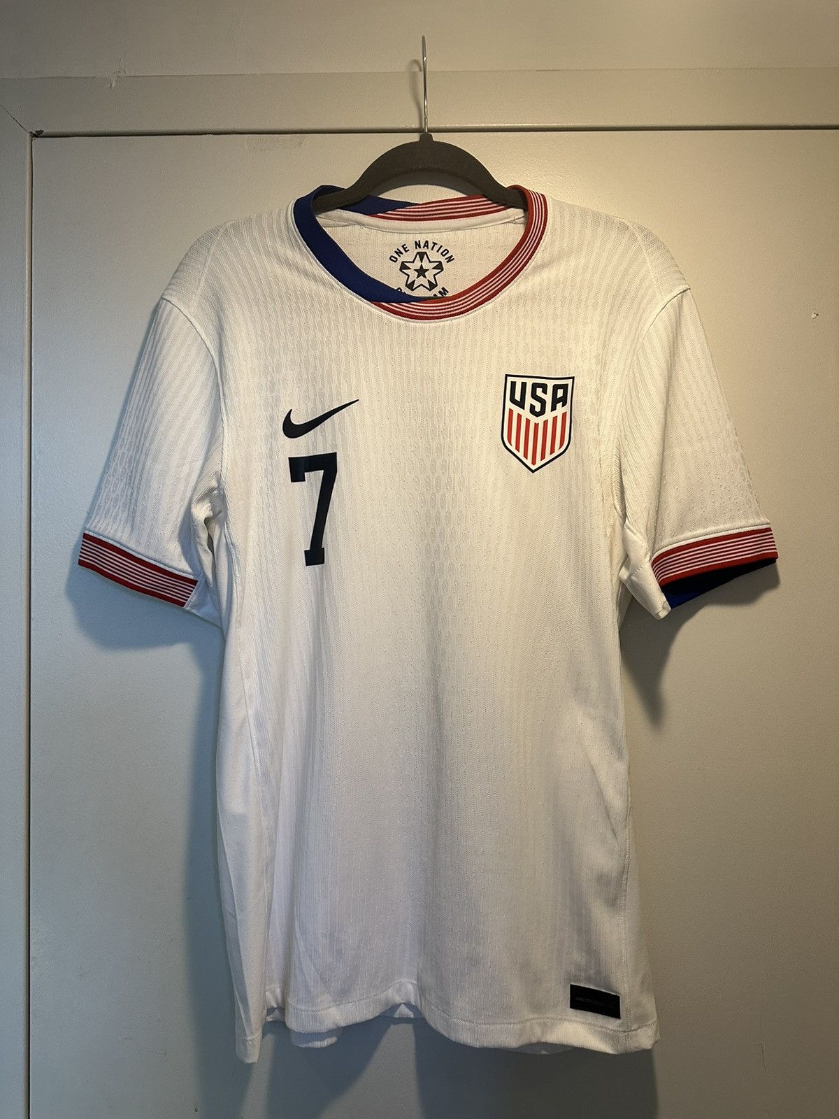 NWOT Authentic 2024/25 USMNT Nike Home Reyna M ($215 Value)