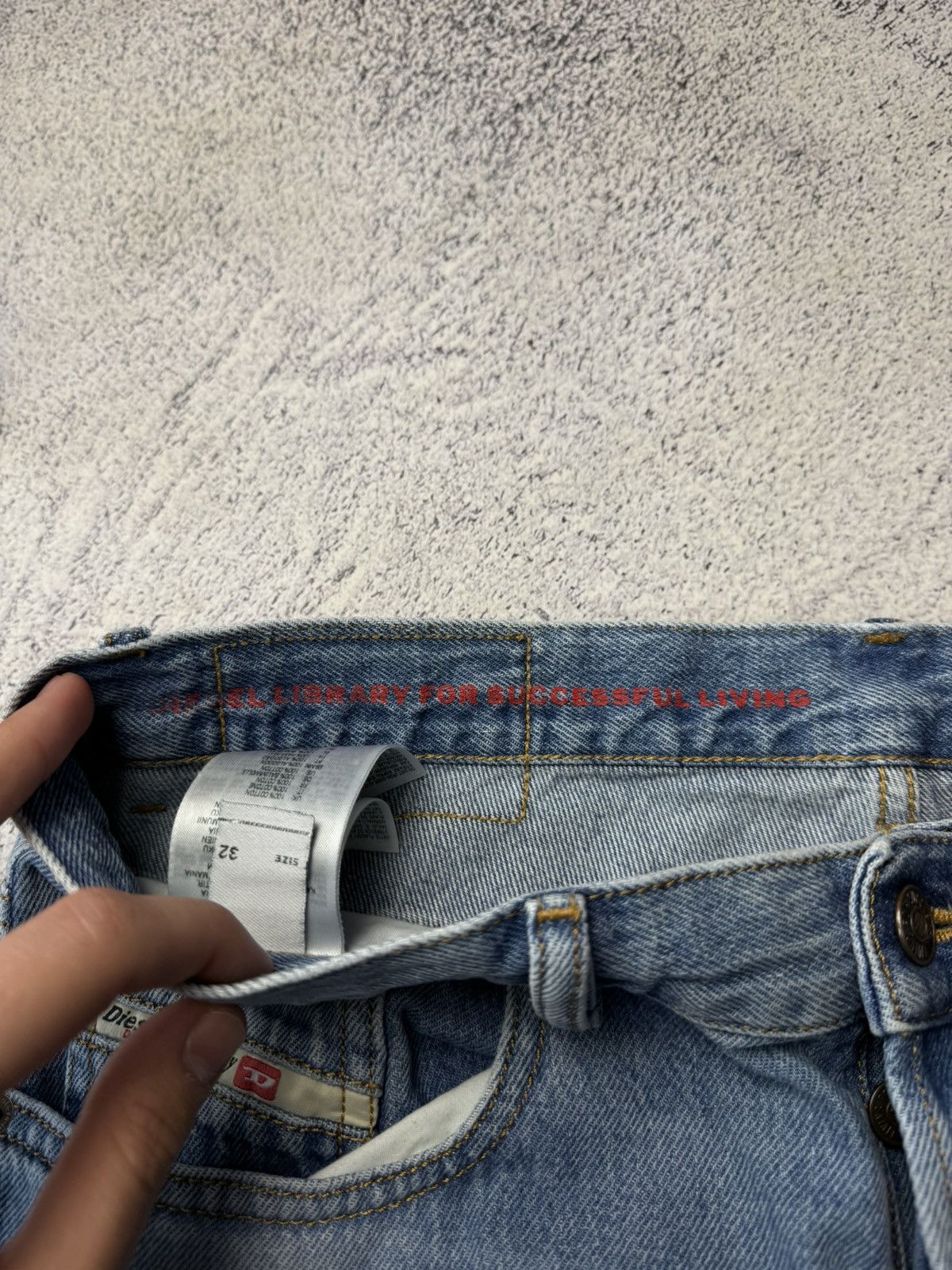 Diesel Vintage Crazy Diesel Jeans Mini Logo Y2K USA Size US 32 / EU 48 - 23 Thumbnail