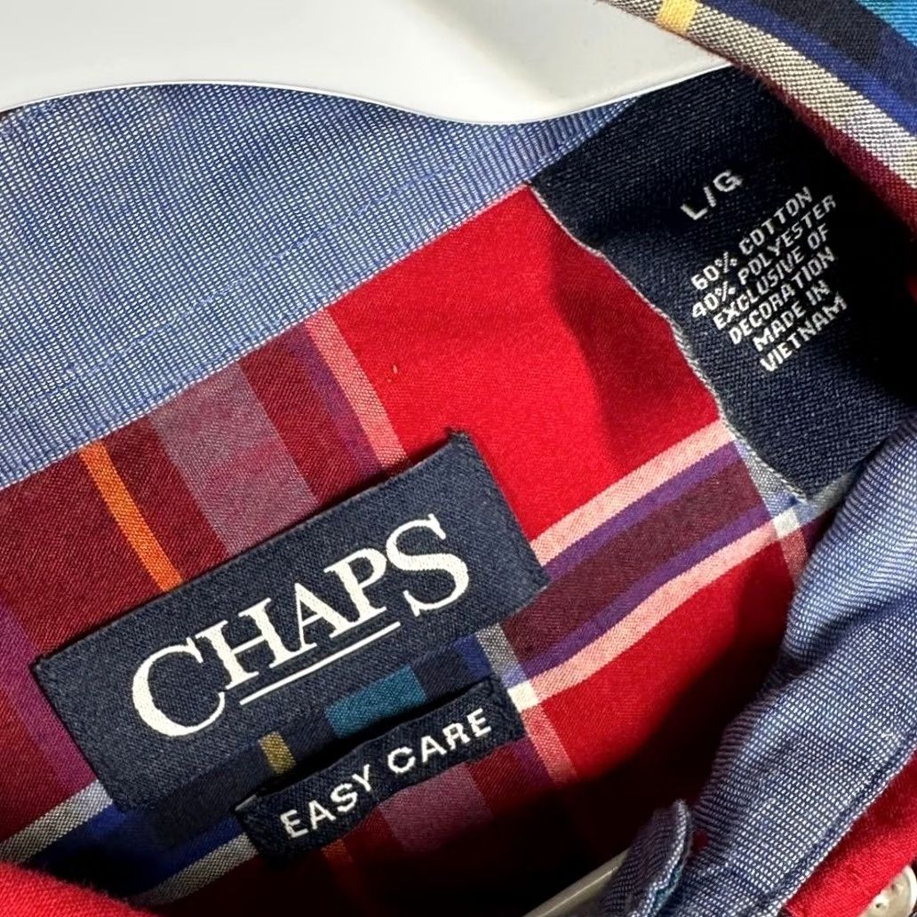 Chaps Chaps Shirt Men L Long Sleeve Red Button-Down Size US L / EU 52-54 / 3 - 3 Thumbnail