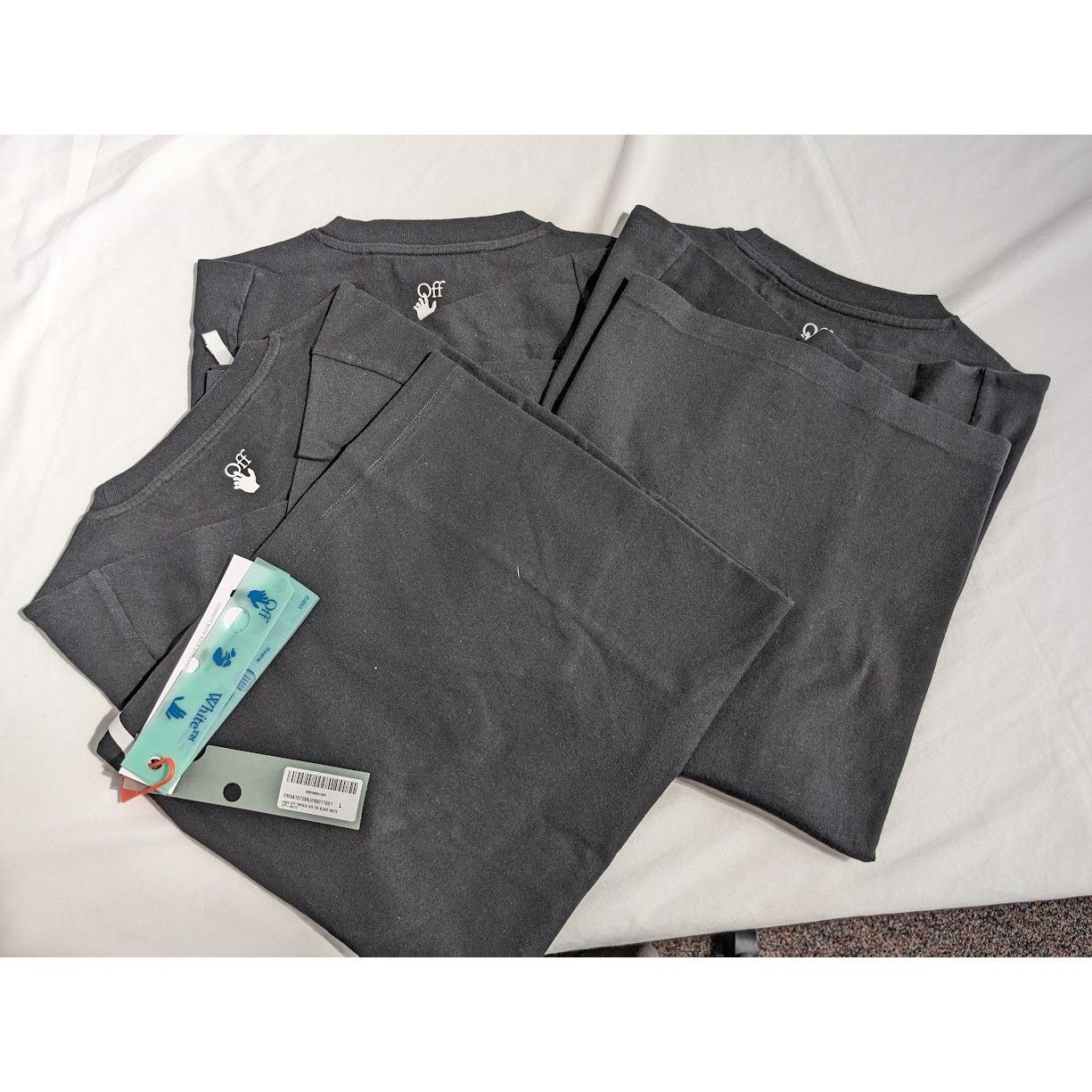 Off-White o1rshd1 Hand Off Tripack S/S Tee in Black/White Size US L / EU 52-54 / 3 - 1 Thumbnail