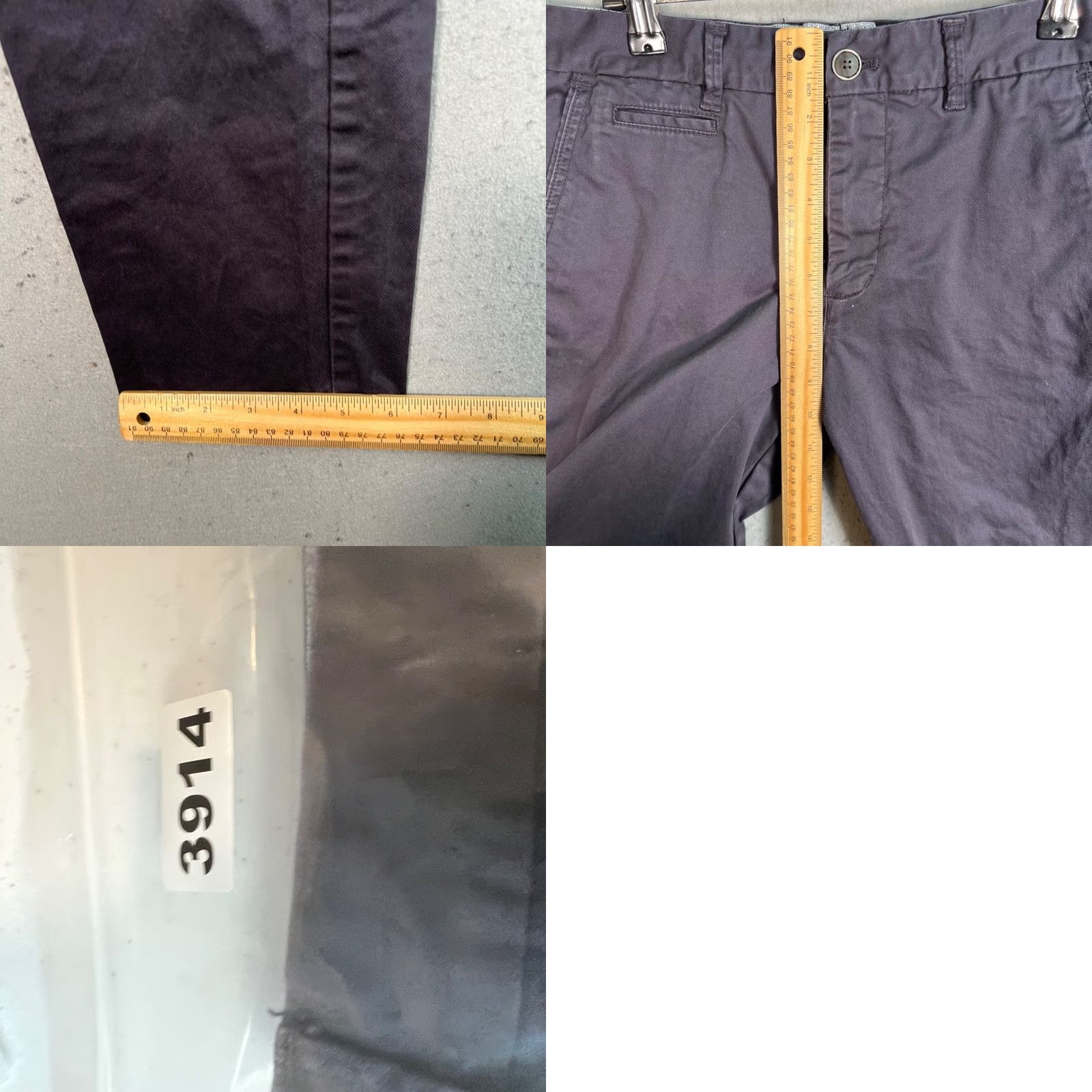 Vintage Perk Mens Slim Fit Chino Pants Black Cotton Blend Stretch 31 x 30 Slim Flat Front Inseam 28in Pants Mens Black Chino Stretch 31 Size US 31 - 8 Thumbnail