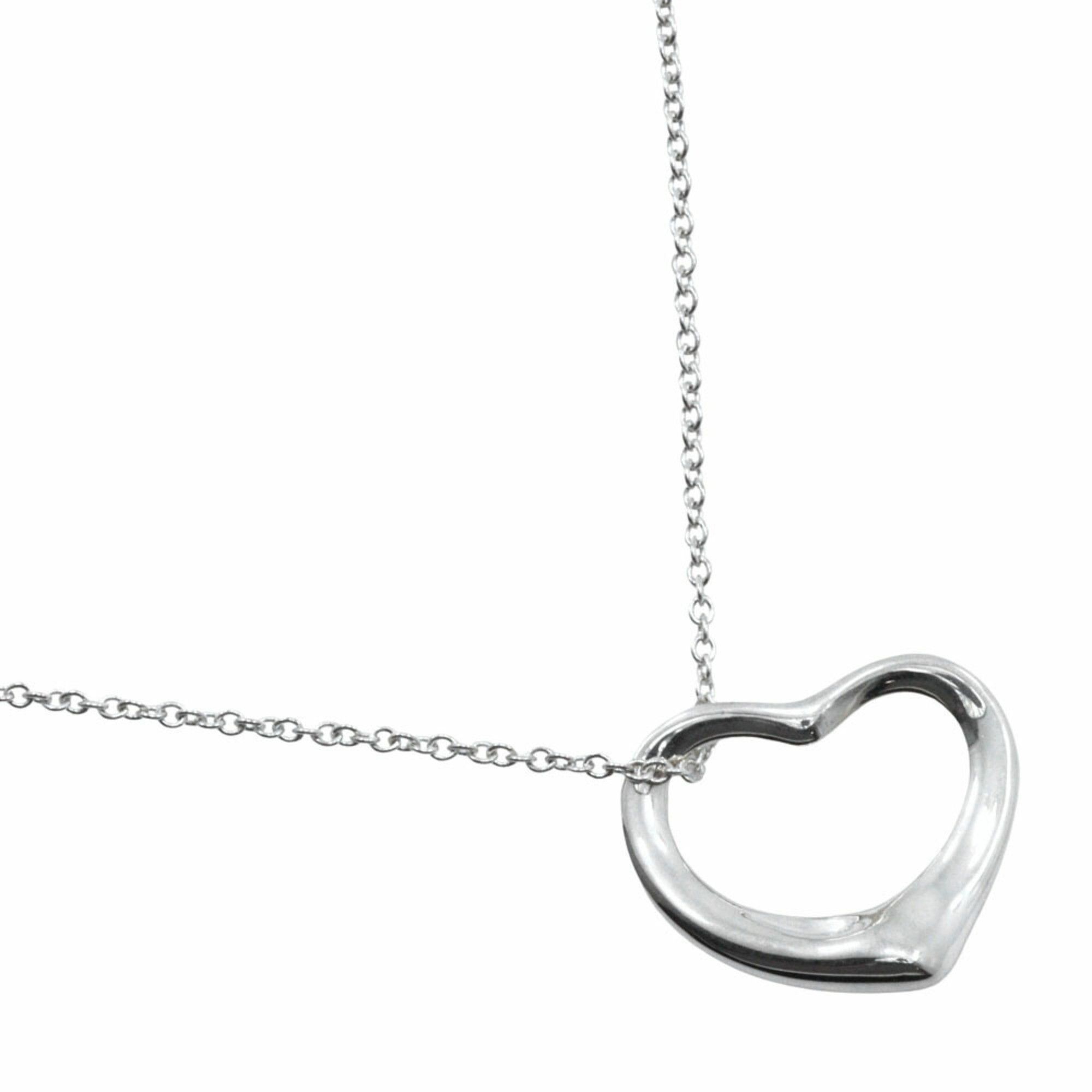 Tiffany & Co. Tiffany & Co. Elsa Peretti Heart Necklace, 925 Sterling Silver, Approx. 9.1g, Open Heart, Women's Size ONE SIZE - 1 Thumbnail