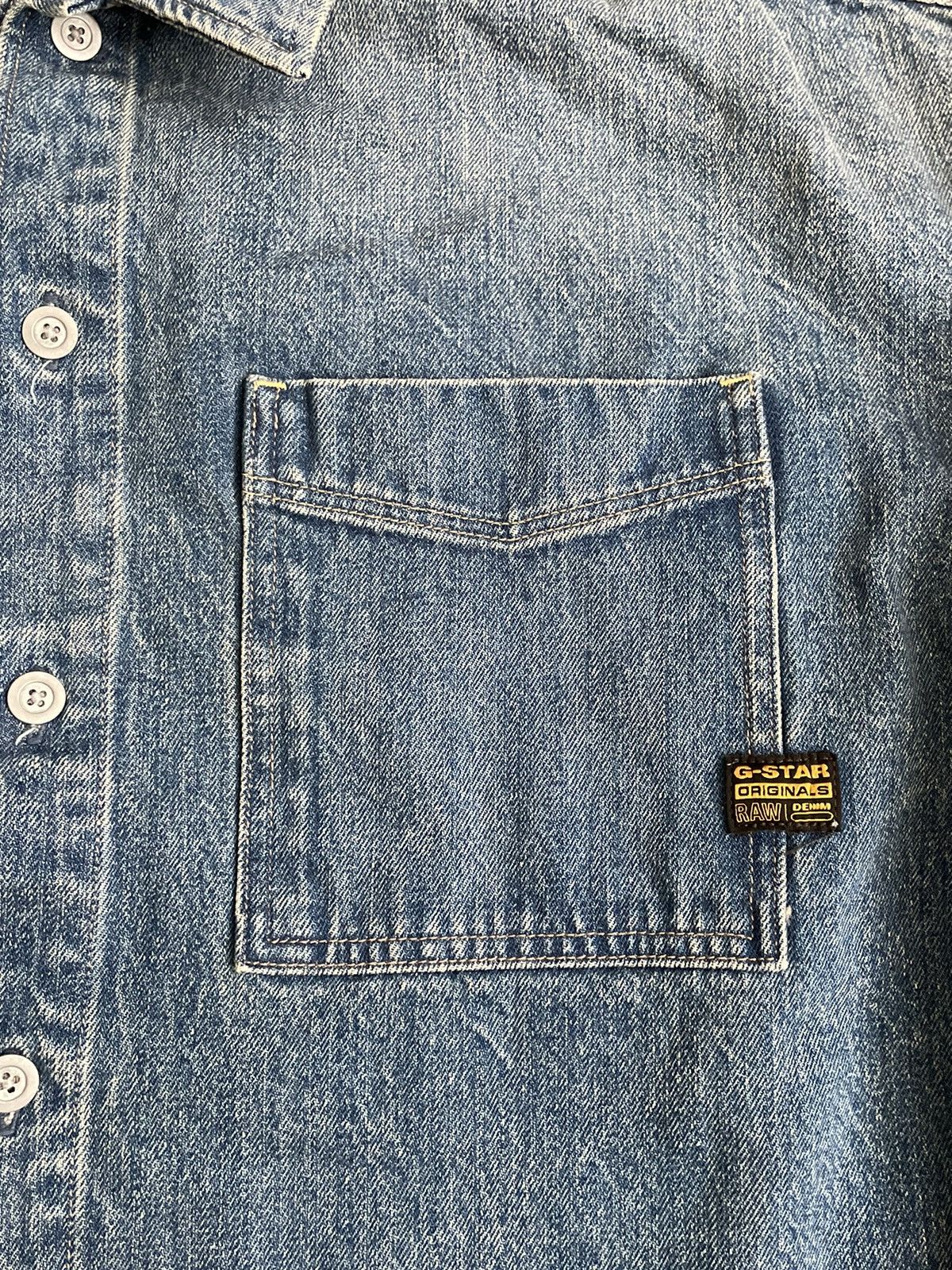 G-Star G Star Raw stonewashed denim overshirt Japanese style Size US M / EU 48-50 / 2 - 5 Thumbnail