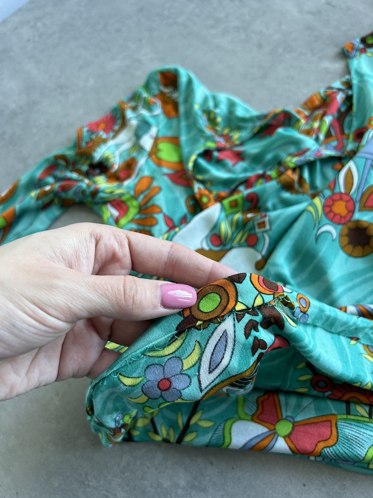 Vintage Vintage Silk Gorgeous Long sleeve top Salterio Archival Size XS / US 0-2 / IT 36-38 - 12 Thumbnail