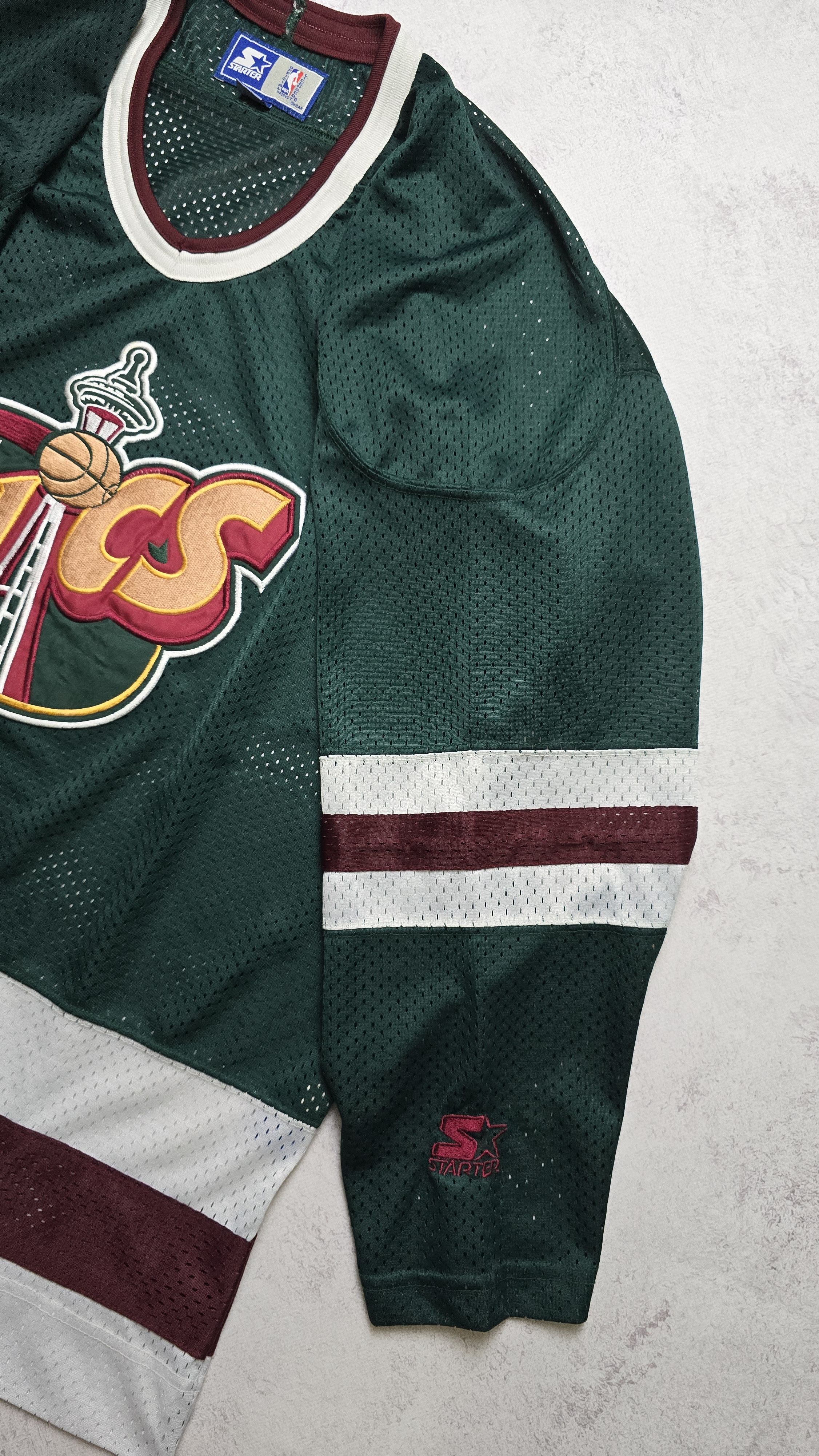 Starter Vtg Rare 90s NBA Seattle SuperSonics Starter Hockey Jersey Size US M / EU 48-50 / 2 - 11 Thumbnail