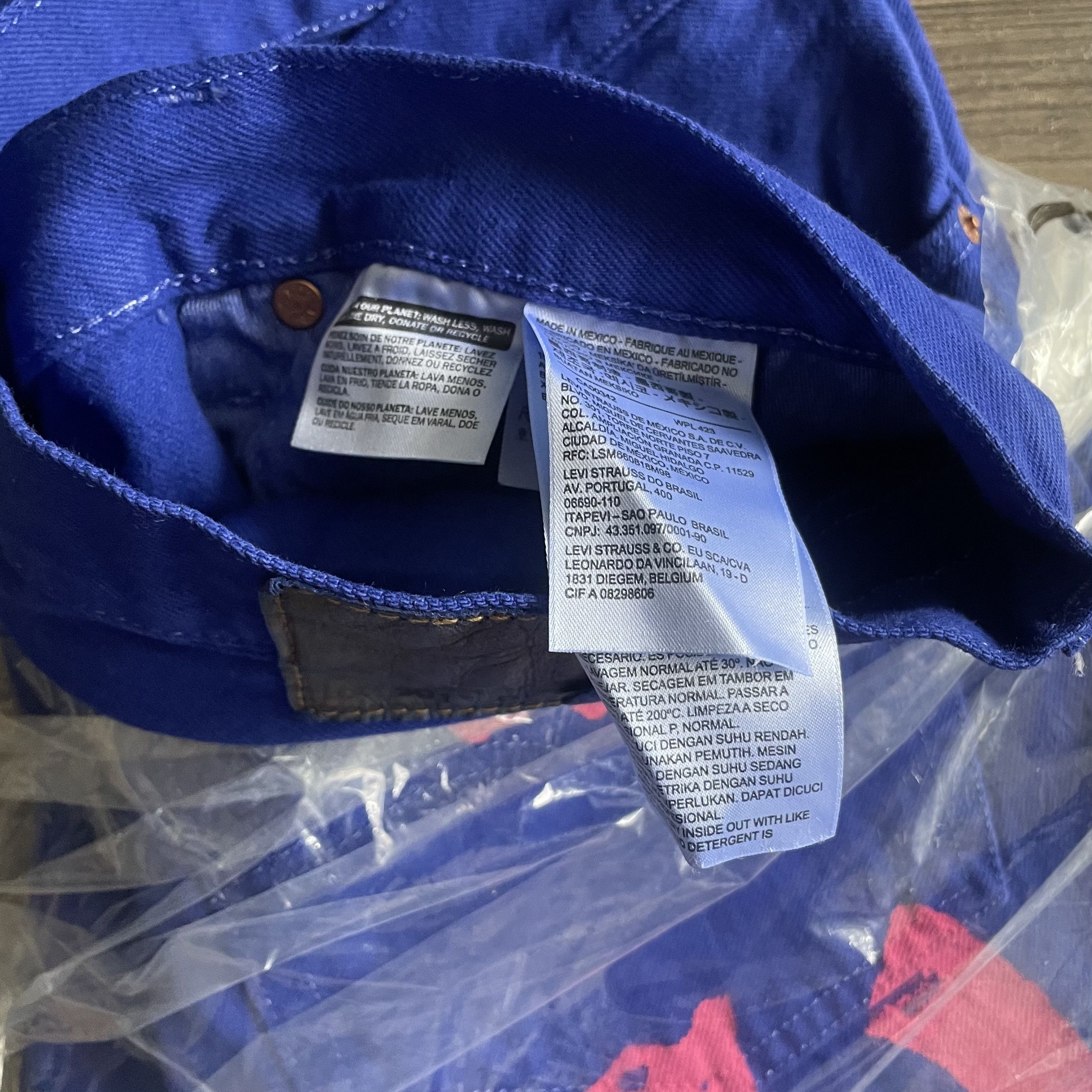 (B).Stroy × DENIM TEARS × Levi's LEVI'S X DENIM TEARS X BSTROY BLUE JEANS Size US 36 / EU 52 - 5 Thumbnail