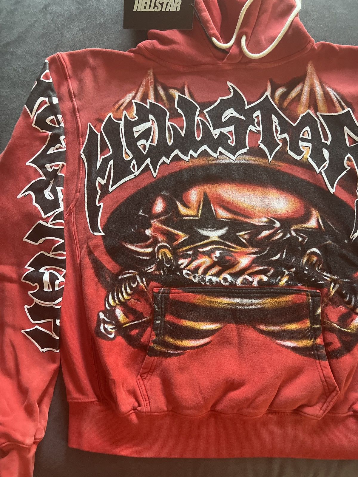 HELLSTAR Hellstar holloween capsule airbrush red hoodie Size US L / EU 52-54 / 3 - 2 Thumbnail