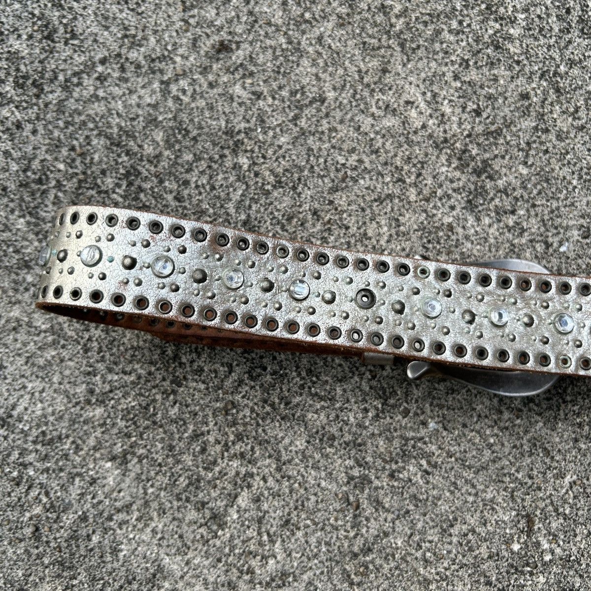 Vintage Vintage studded leather belt (Kapital Style) Size ONE SIZE - 7 Thumbnail