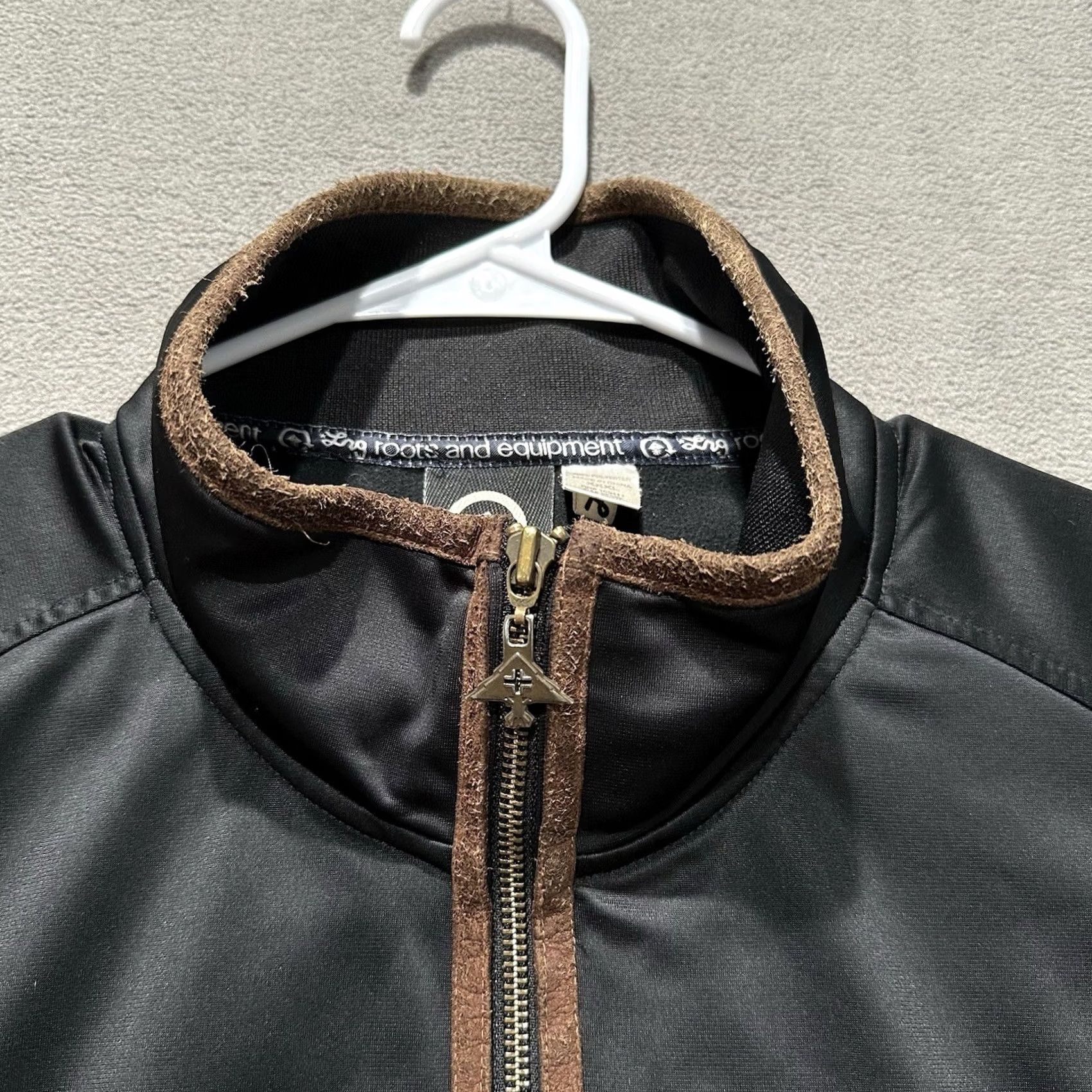 Roots VINTAGE LRG Track Jacket Mens 3XL Black Windbreaker Full Zip Pockets Embroidered Logo Casual Size US XXL / EU 58 / 5 - 3 Thumbnail