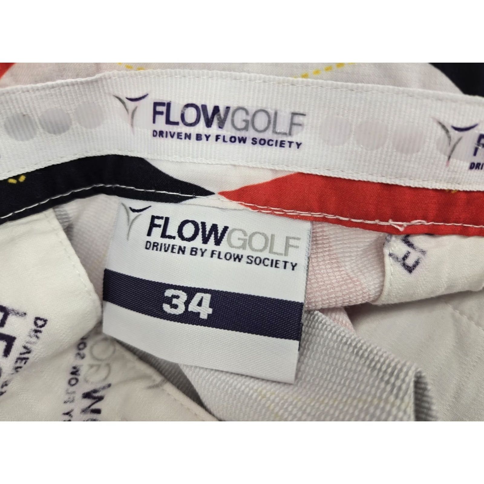 Vintage VINTAGE Flow Golf Men’s Shorts Black/Red/White Diamond Pattern 34 Regular Breathable Lightweight Pockets Golf Mens Size US 34 / EU 50 - 5 Thumbnail