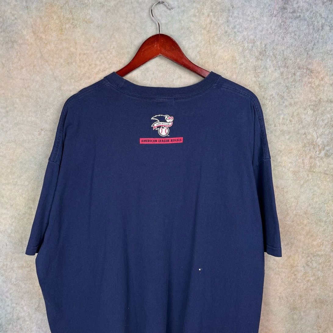 Nike × Vintage VTG Y2K Nike New York Yankees T Shirt XXL Blue MLB Baseball Size US XXL / EU 58 / 5 - 10 Thumbnail