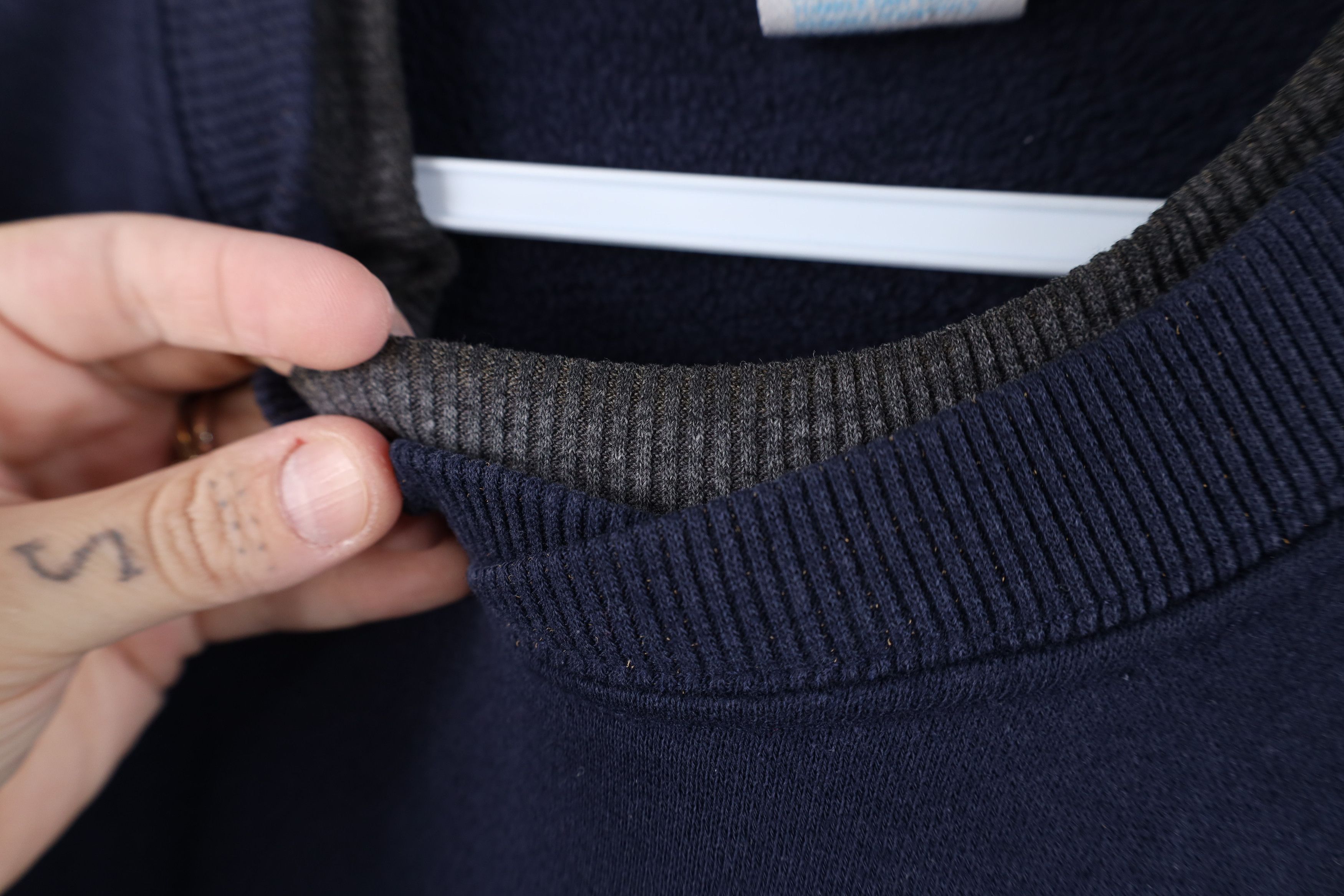 Vintage Vintage 90s Streetwear Block Elbow Patch Cut Off Sweatshirt Size US M / EU 48-50 / 2 - 10 Thumbnail
