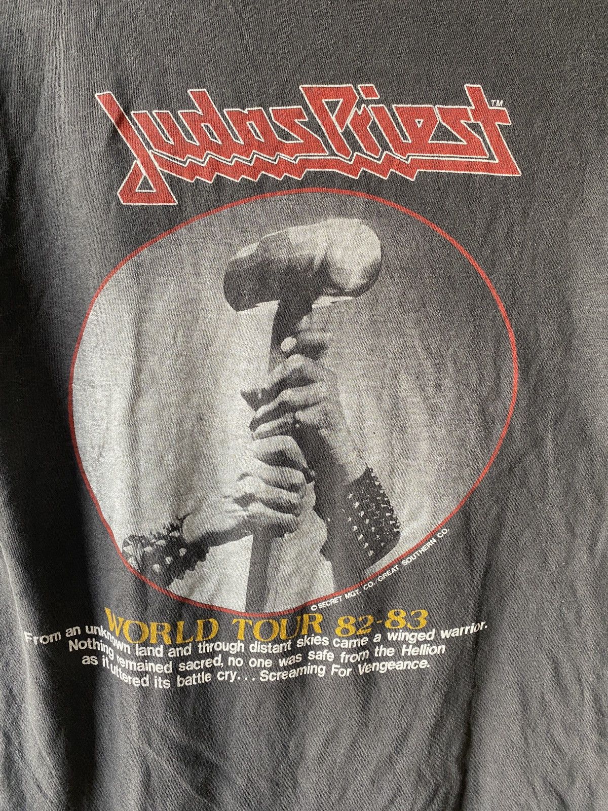 Band Tees Vintage 80s Judas Priest Distressed Band Tee Size US S / EU 44-46 / 1 - 4 Thumbnail
