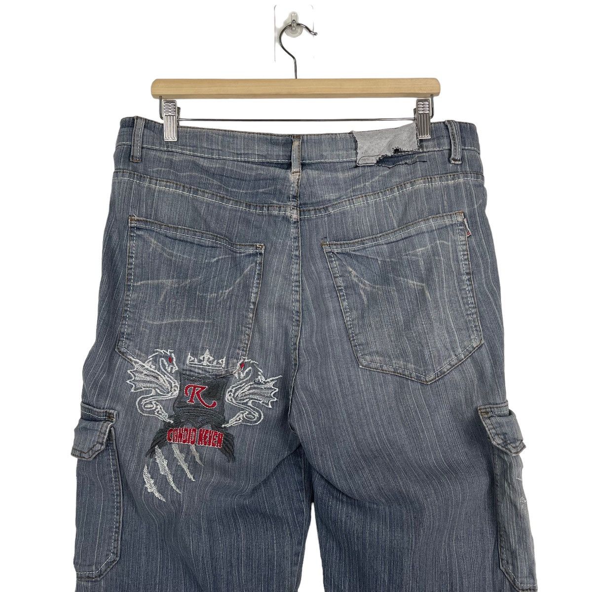 Hysteric Glamour CANDID KAVEN WORK CARGO FLARE JEAN Size US 34 / EU 50 - 8 Thumbnail