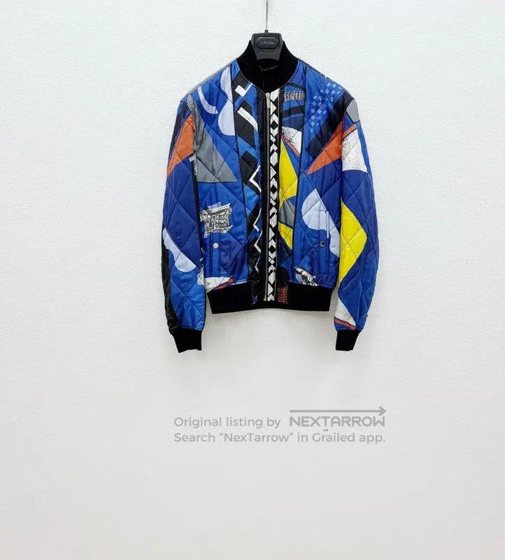 Versace Versace Blue Cotton Men's Long Sleeve Jacket . Size US S / EU 44-46 / 1 - 1 Thumbnail