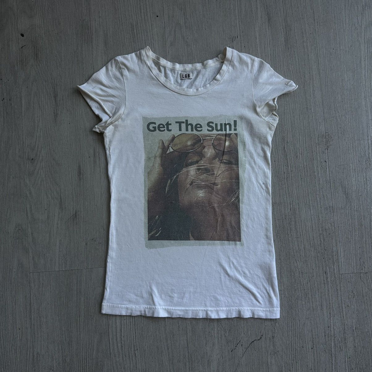 image of Le Grande Bleu L G B Le Grande Bleu (L.g.b) - Get The Sun! Shirt in Cream, Men's (Size Small)