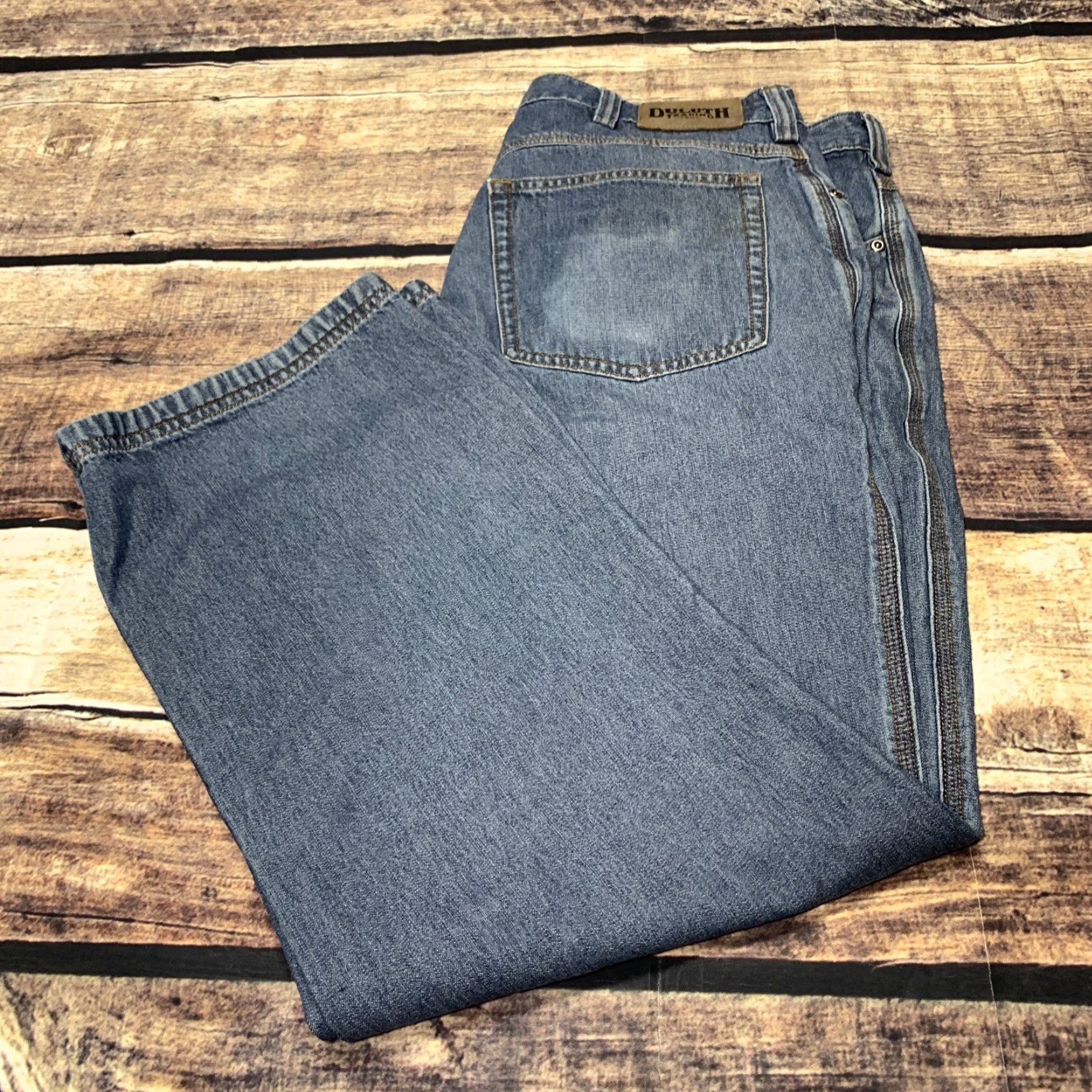 CO Duluth Trading Co Mens Blue Denim Cotton 5 Pocket Jeans Regular Fit 38X30 36X29 Inseam 29 Color Blue Size 38 Jeans Mens Trend 90s? Size US 38 / EU 54 - 4 Thumbnail