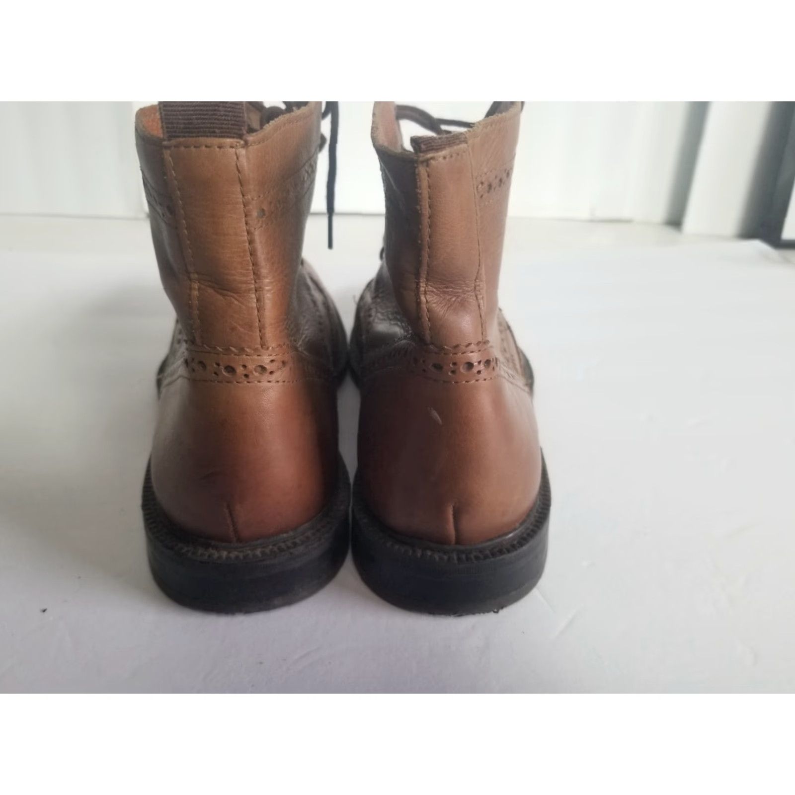Stafford Stafford Boots Chukka Men Size 9 Brown Leather Wingtip Lace Up Ankle M Shoe Size US 9 / EU 42 - 3 Thumbnail