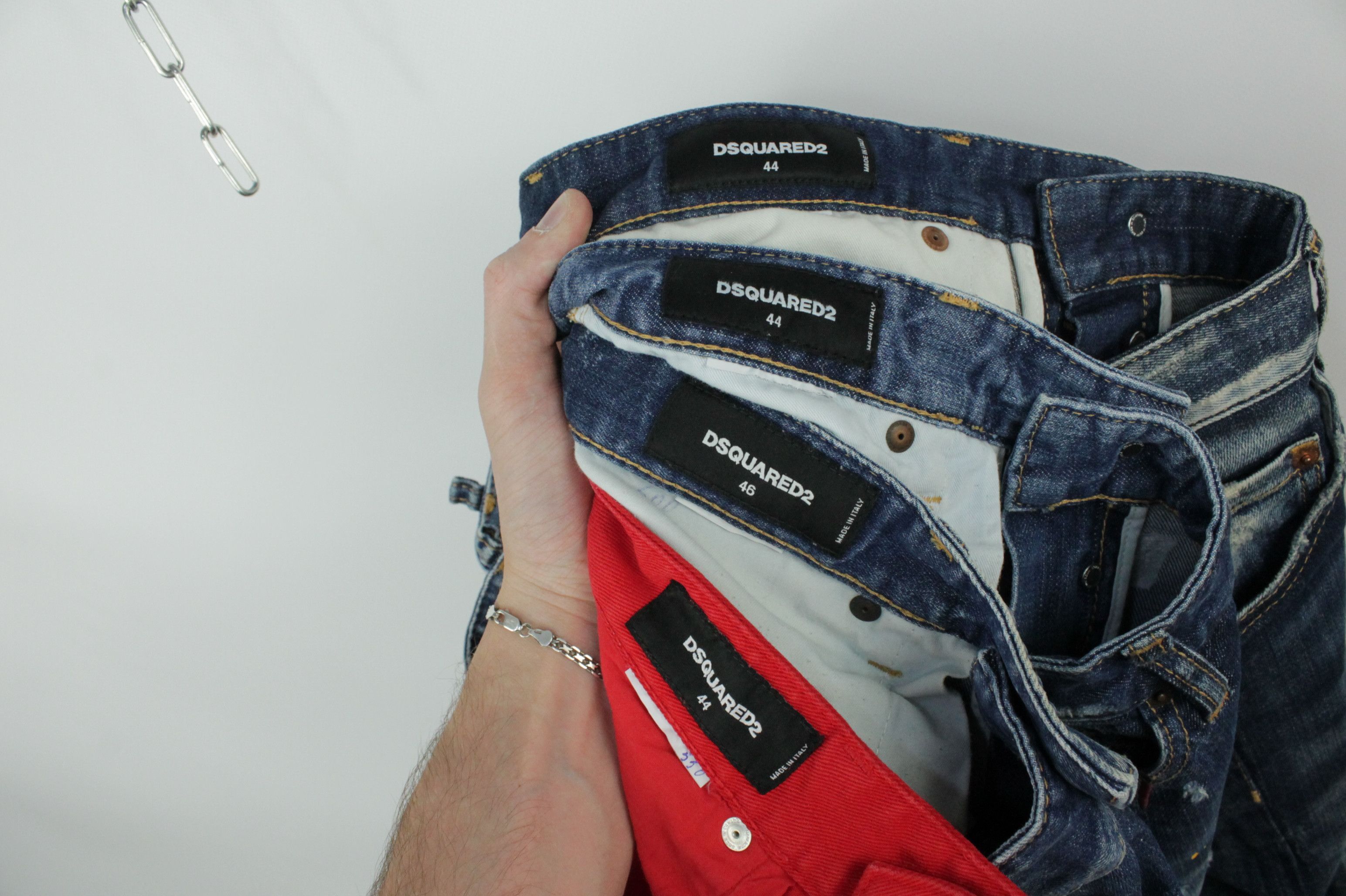 Dsquared2 Dsquared2 Slim Jean Cowboy Distressed Blue Denim Jeans Size US 28 / EU 44 - 11 Thumbnail