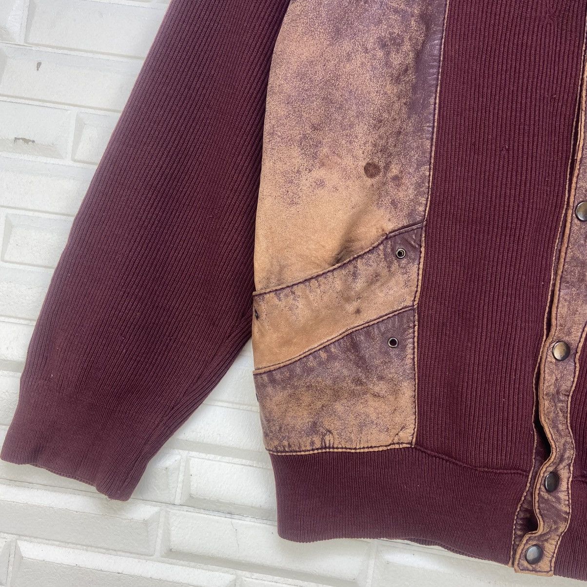 Vintage Vintage 80s Lainez Madrid Leather + Knit Jacket Size US S / EU 44-46 / 1 - 3 Thumbnail