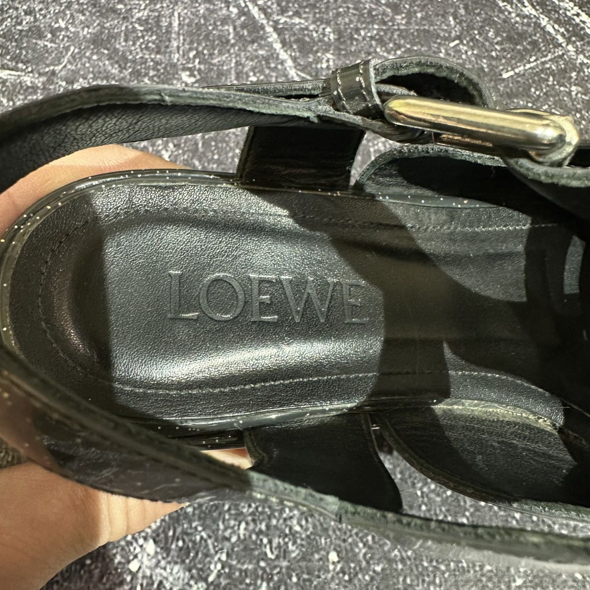 Loewe LOEWE GLITTER PATENT Leather Platform Women’s Shoes 38size Size US 8 / IT 38 - 16 Thumbnail