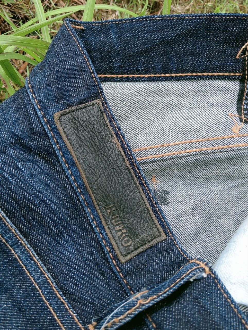 KURO JAPANESE KURO FIBRO SELVEDGE JEANS - MADE IN JAPAN Size US 32 / EU 48 - 8 Thumbnail