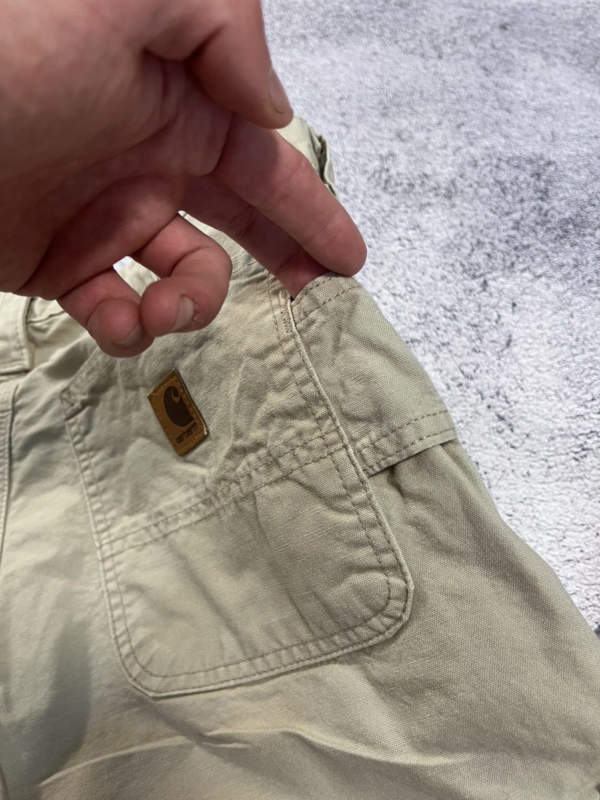 Carhartt Carhartt Cargo Carpenter Pants Vintage 33x32 Workwear Canvas Size US 33 - 8 Thumbnail