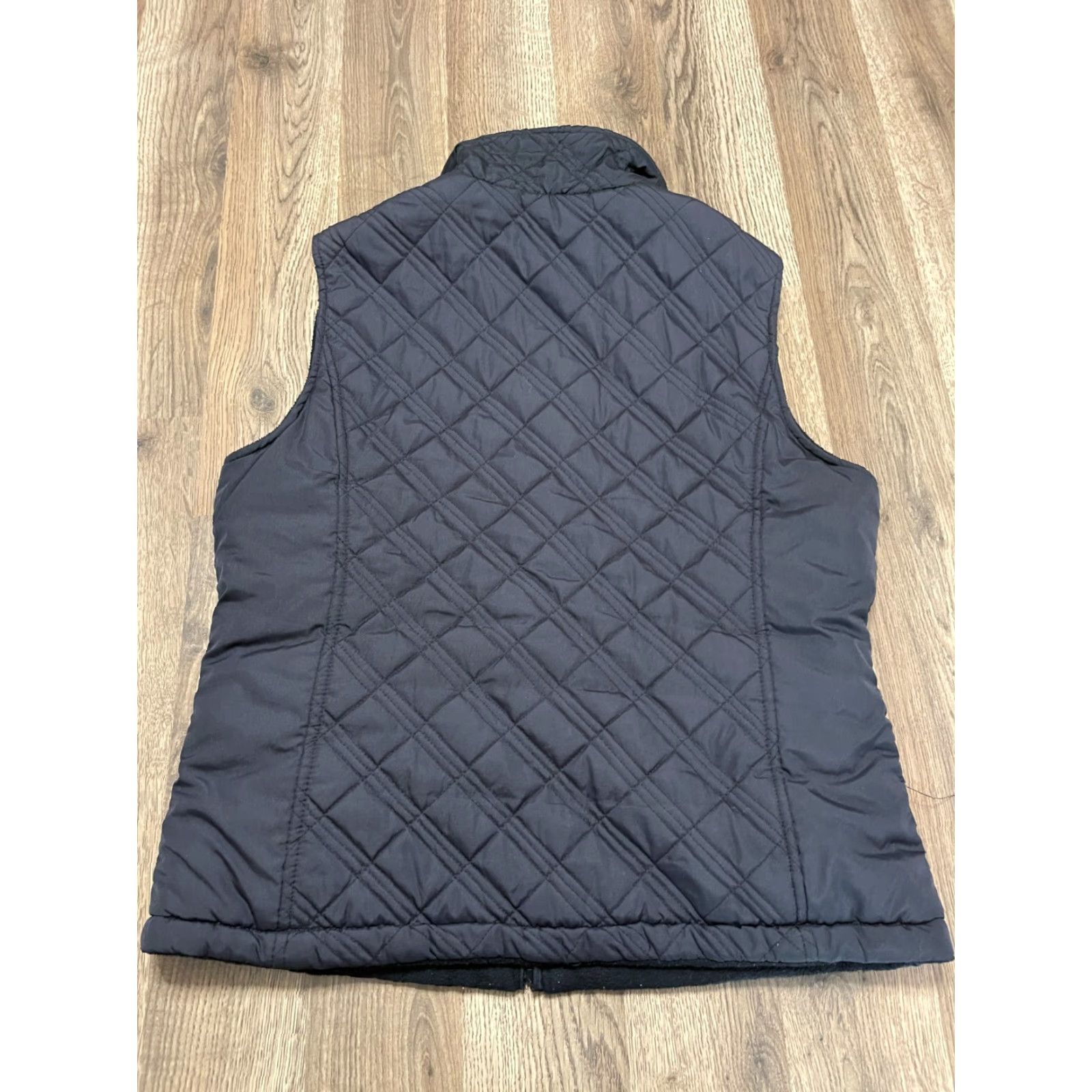 Free Country Free Country Jacket Womens Vest Full Zip Black M Quilted Solid Sleeveless Outer Shell Polyester Casual Fall Spring Summer Vintage No Size M / US 6-8 / IT 42-44 - 2 Thumbnail