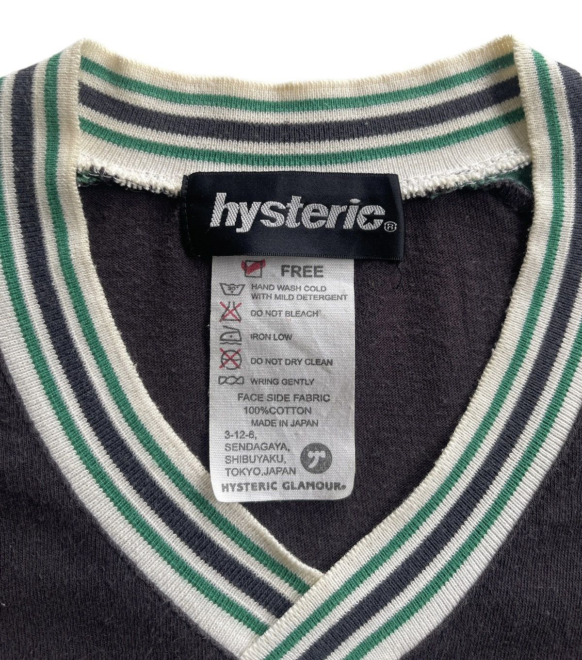 Hysteric Glamour Hysteric Glamour Japan Faded Ringer Shirt Size US S / EU 44-46 / 1 - 4 Thumbnail