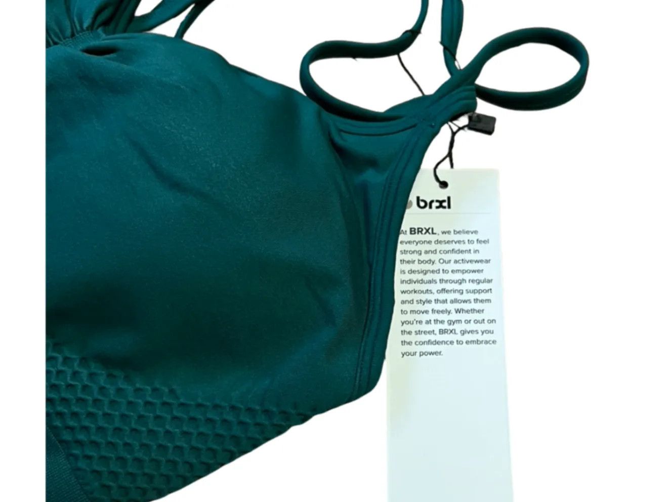 Other Brxl Womens Sports Bra L Green Athletic NWT Size L / US 10 / IT 46 - 2 Thumbnail