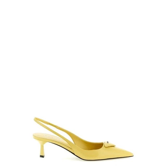Prada PRADA $1220 Pollen Yellow Slingback Pumps New & Authentic (W Size US 8 / IT 38 - 1 Thumbnail