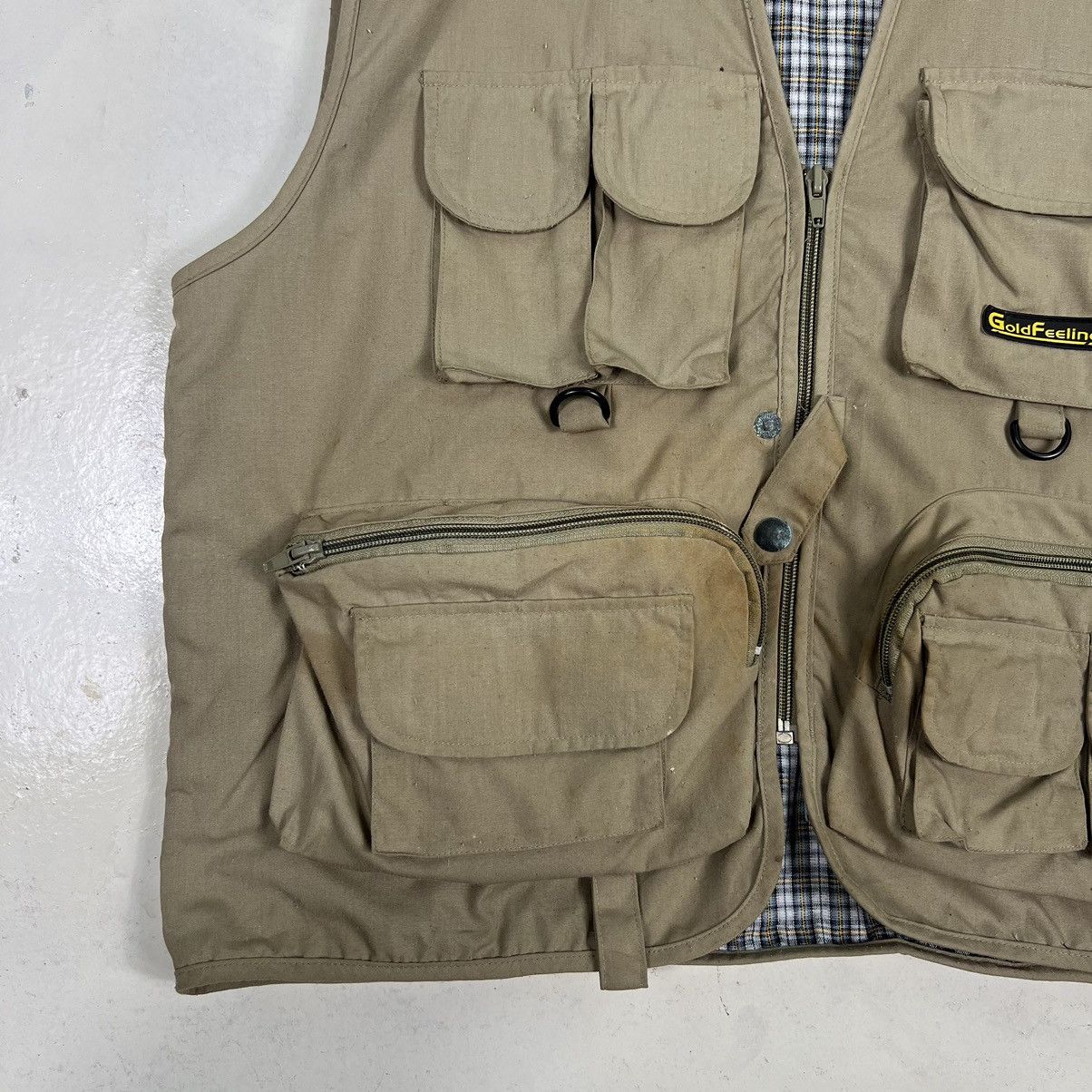 Japanese Brand 🔥 GOLD FELING MULTI POCKET FISHING VEST Size US L / EU 52-54 / 3 - 4 Thumbnail