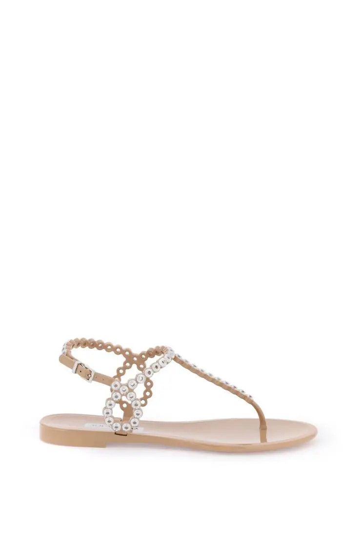 image of Aquazzura O1S22I1N0324 Sandals In Beige, Women's (Size 8)