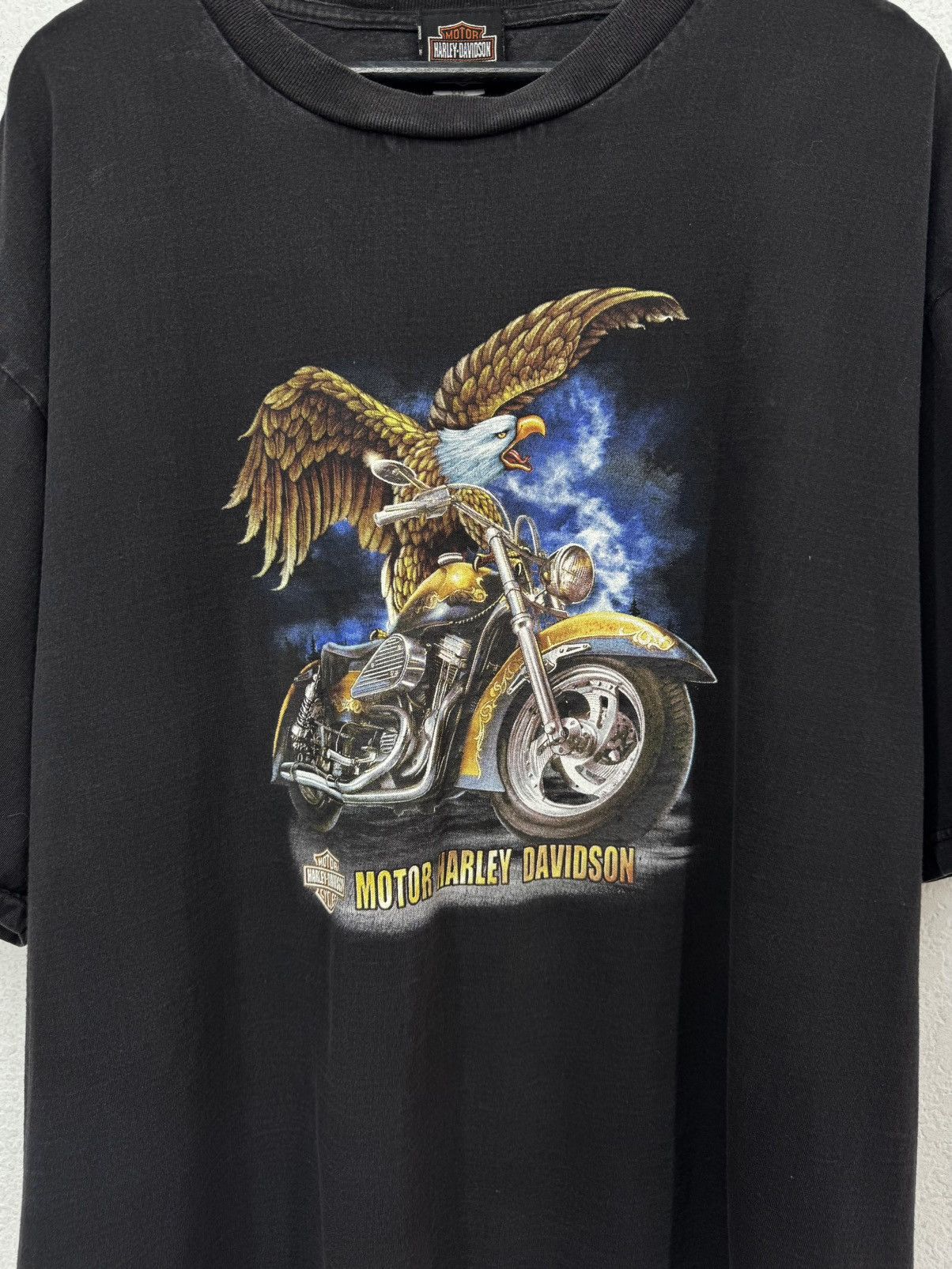 Harley Davidson Vintage T-Shirt Harley Davidson Y2k Rare Motorcycle Jacket Size US XXL / EU 58 / 5 - 3 Thumbnail