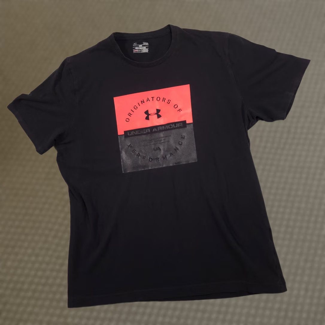 Under Armour Under Armour Shirt Mens Large Black Originators Of Performance Graphic Tee Loose Size US L / EU 52-54 / 3 - 1 Thumbnail