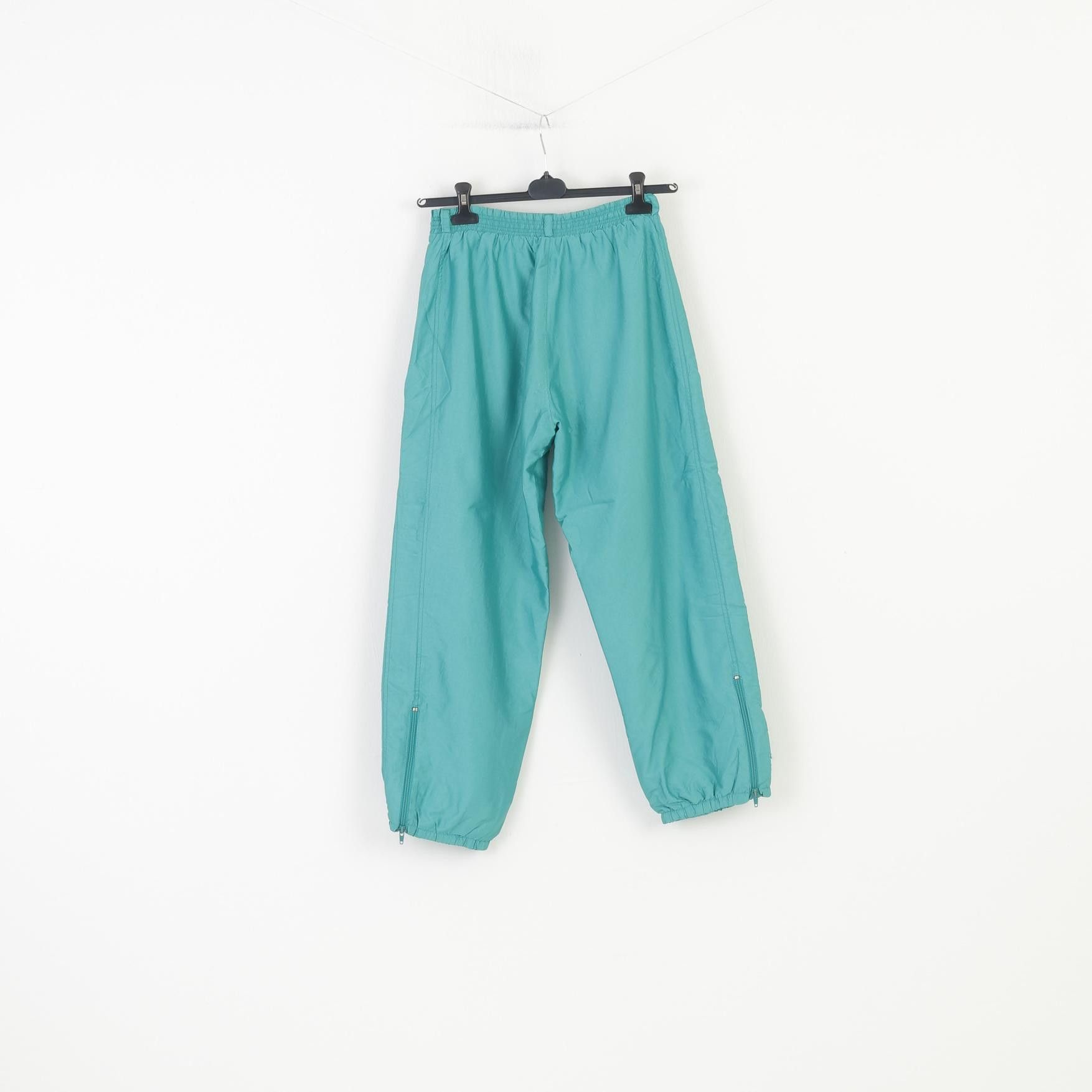 Vintage Etirel Women M Trousers Green Shiny Nylon Snowboard 10333 Size 26" / US 2 / IT 38 - 8 Thumbnail