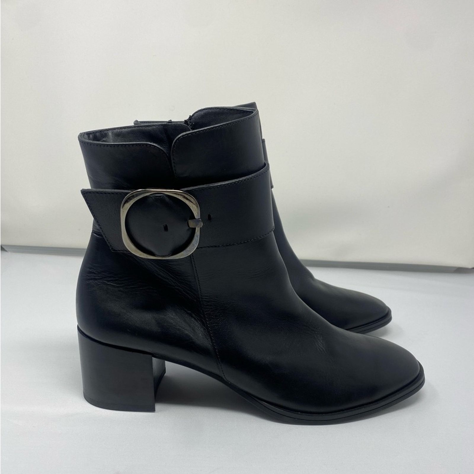 Other Paul Green Women's Black Leather Buckle Bootie SZ. 11 Size US 11 / IT 41 - 1 Thumbnail