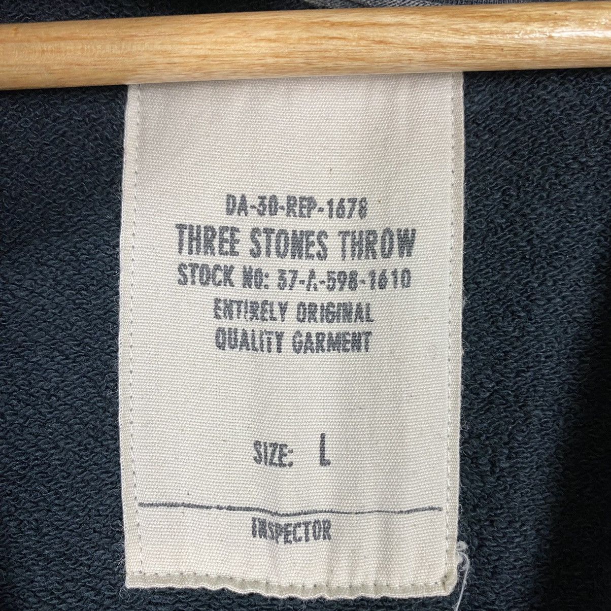 Japanese Brand Three Stone Throw Zipper Hoodies Inspector Size US M / EU 48-50 / 2 - 13 Thumbnail