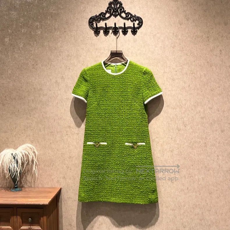 Valentino Valentino Green tweed dress Size XS / US 0-2 / IT 36-38 - 1 Thumbnail